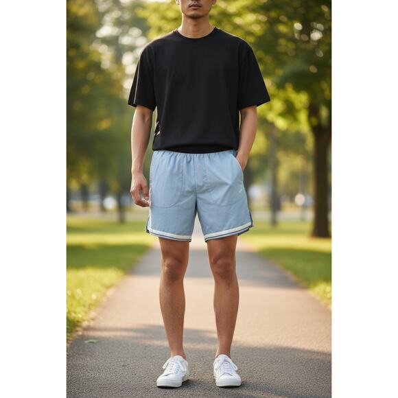 UNIPRO Men’s Qwick-Dry Running Short Light Blue Size Small 7” Inseam - Picture 3 of 6